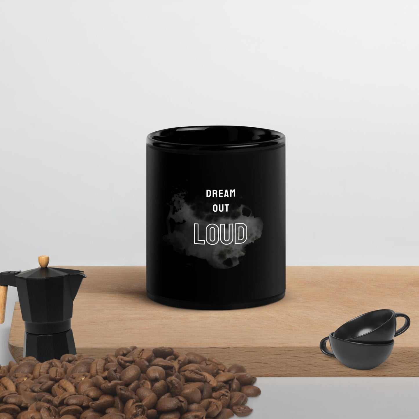 Motivational Black Glossy Mug