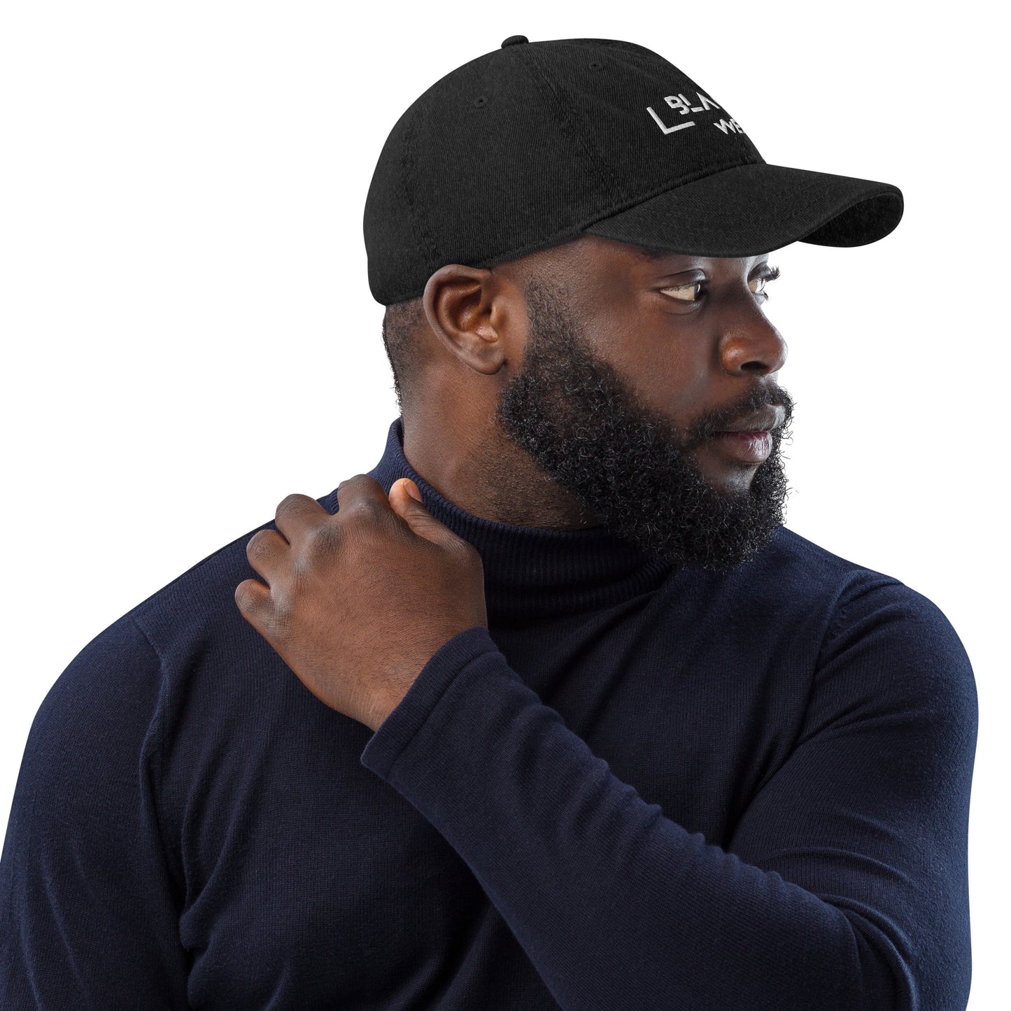 Black Wealth Affirmative Denim Hat