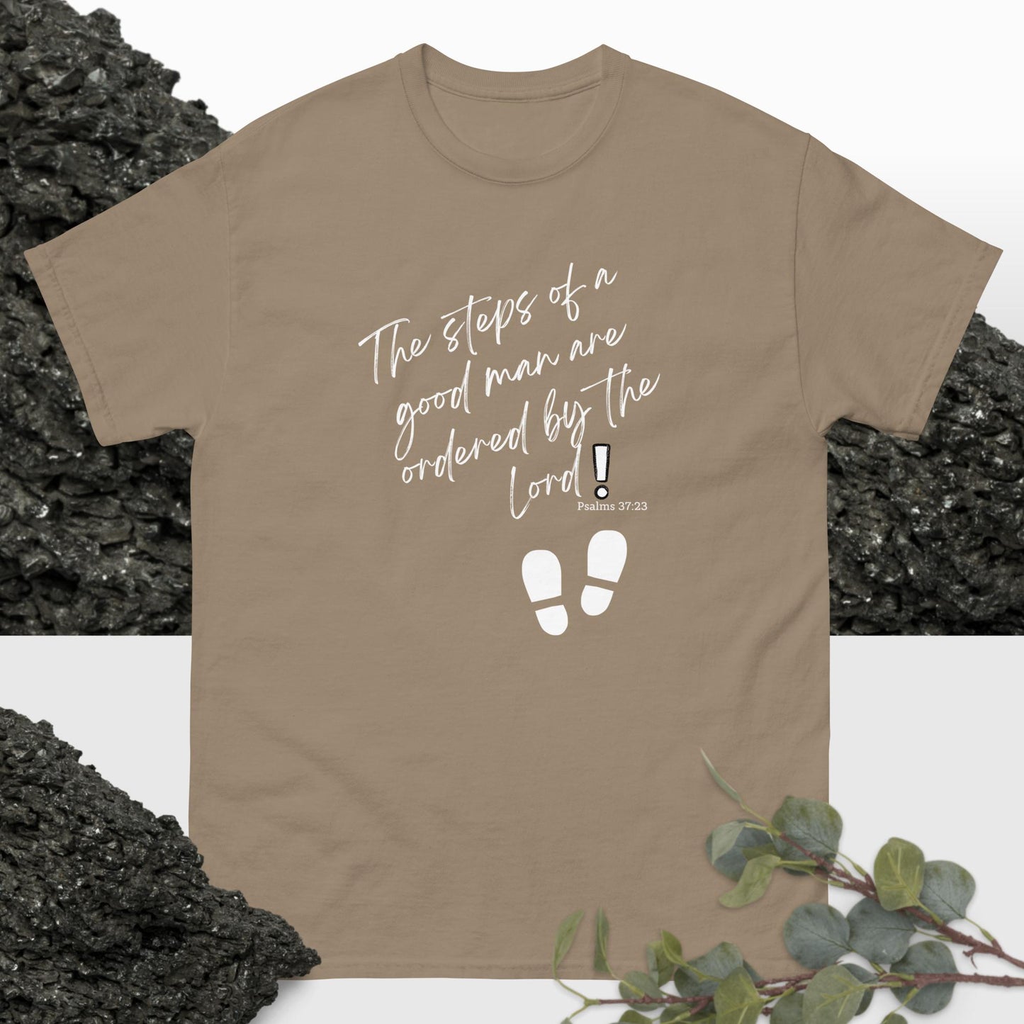 Psalms 37:23 Inspirational Unisex T-shirt