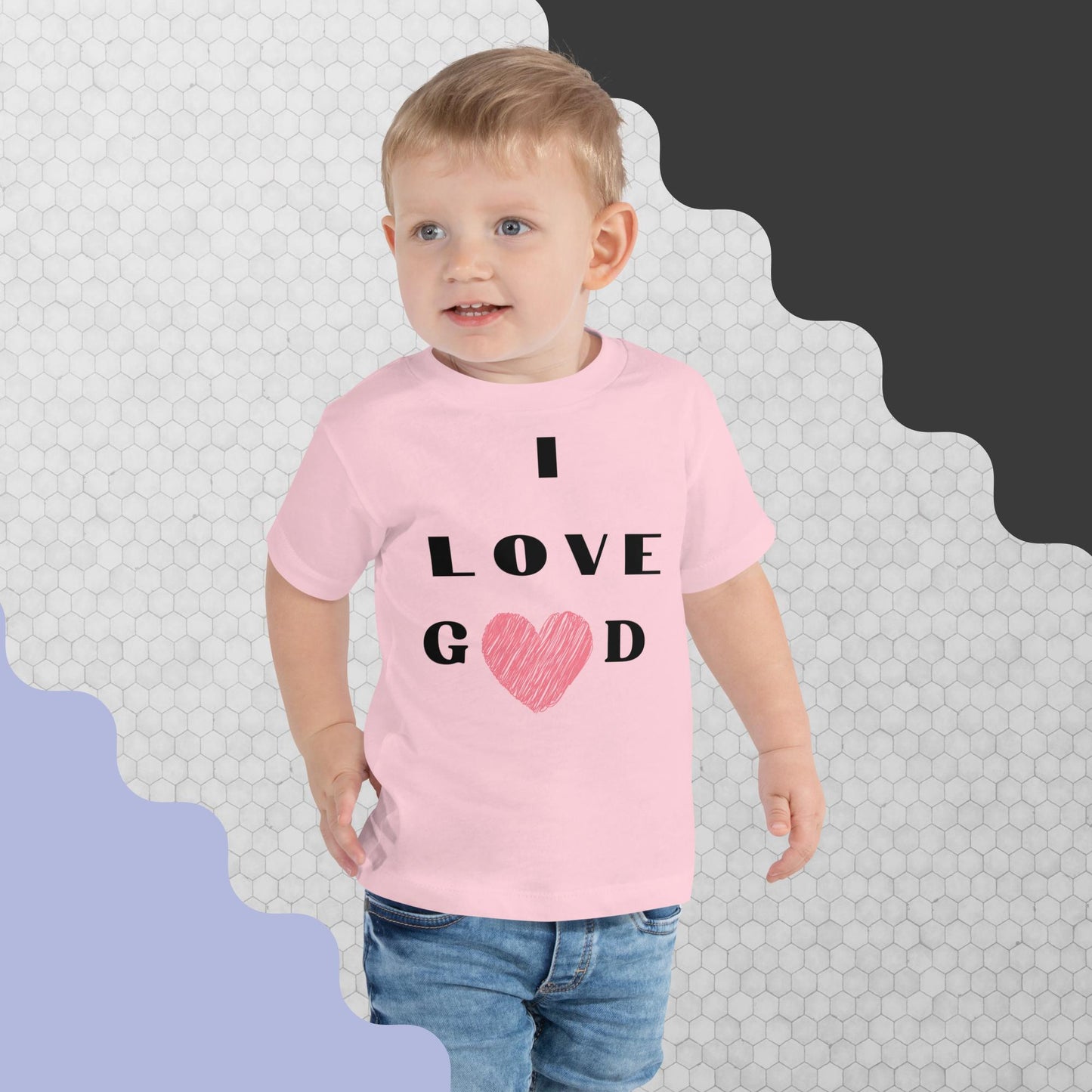 Toddler Love God Inspirational Unisex T-shirt