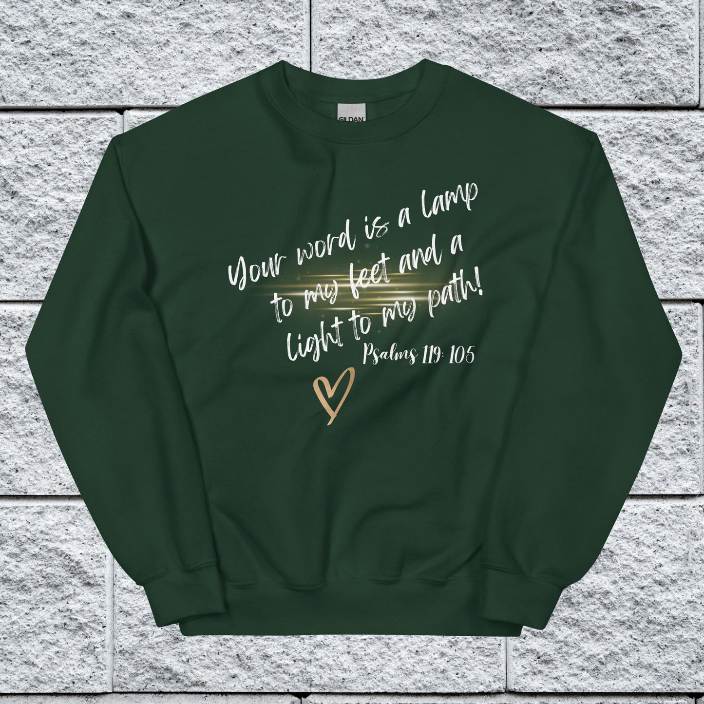 Psalms 119:105 Inspirational Unisex Sweatshirt