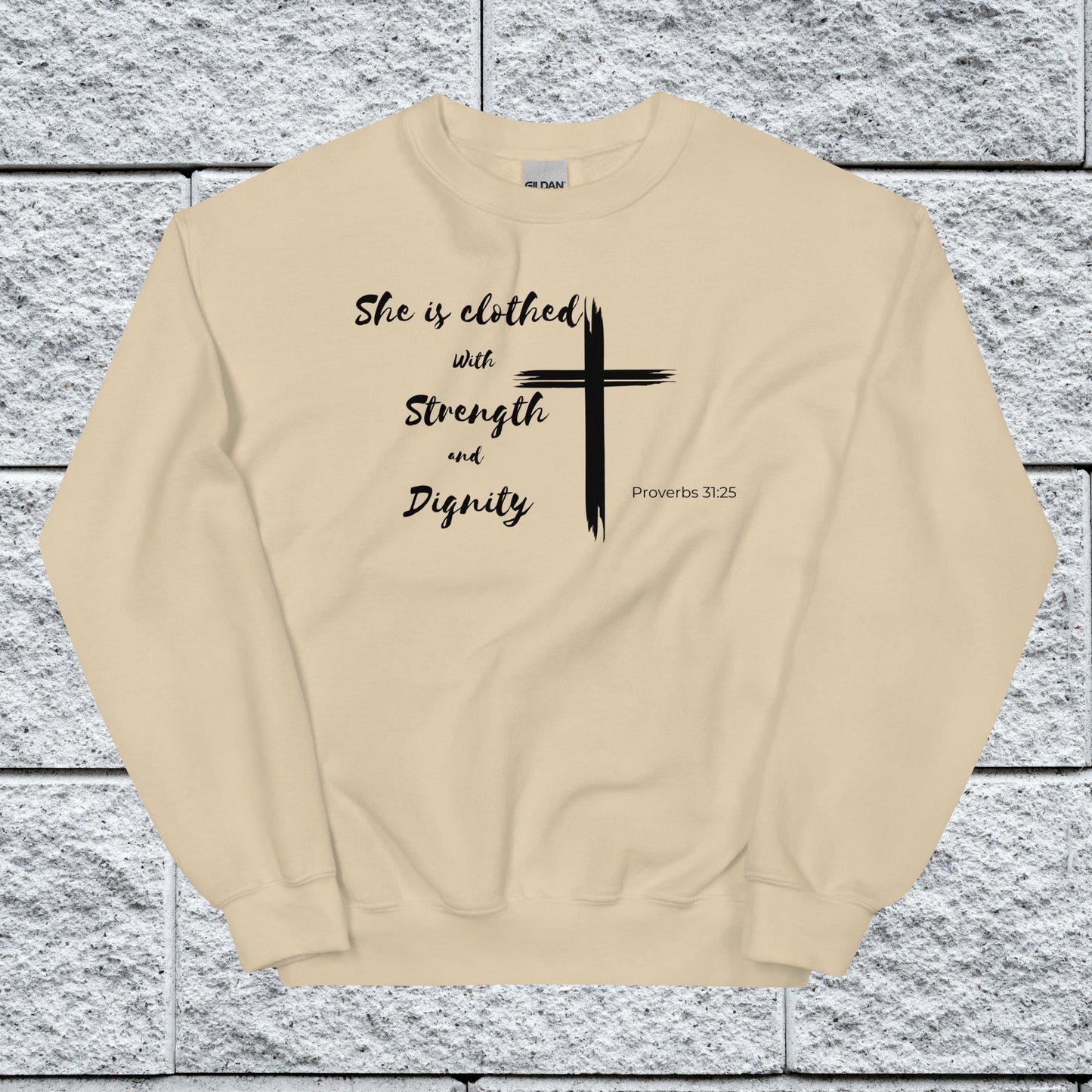 Women's Proverbs 31:25 Inspirational Sweatshirt