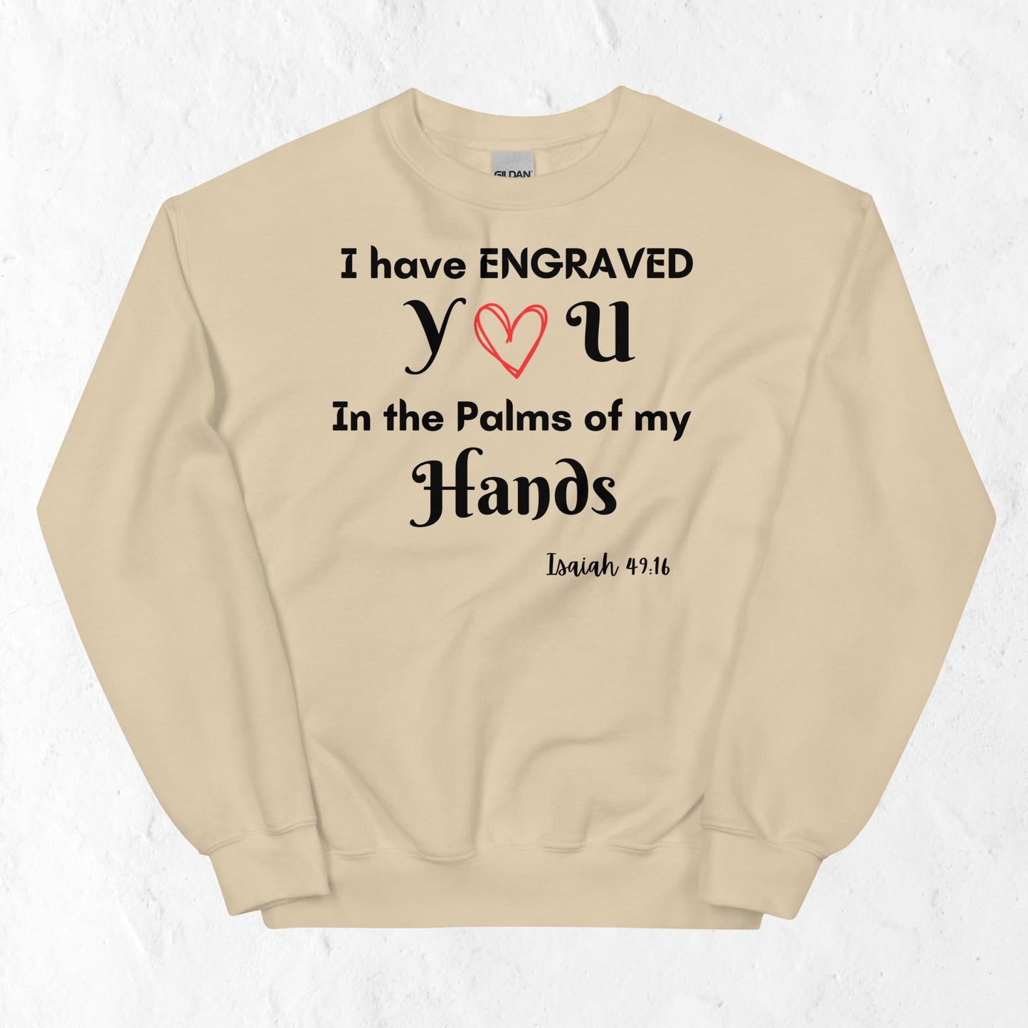 Isaiah 49:16 Inspirational Unisex T-shirt