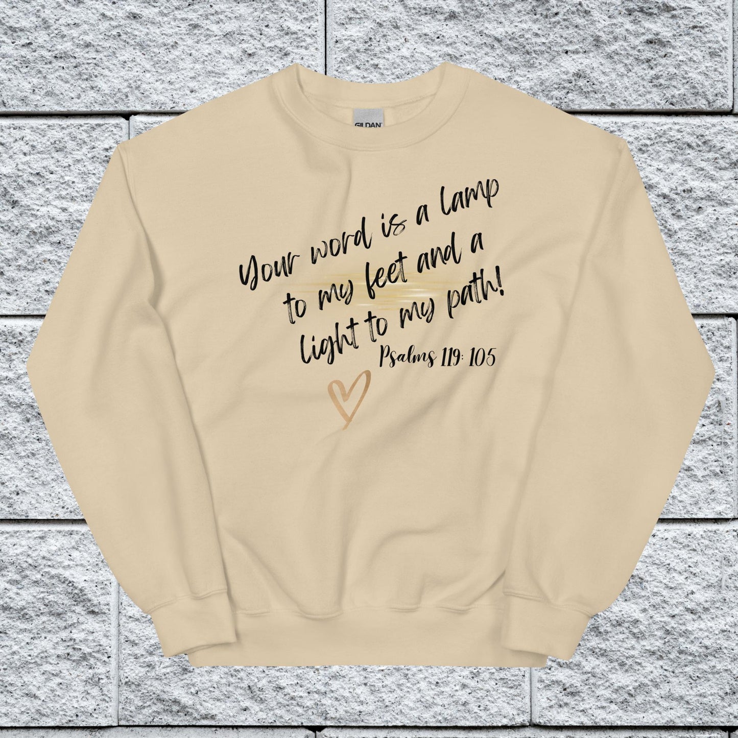 Psalms 119:105 Inspirational Unisex Sweatshirt