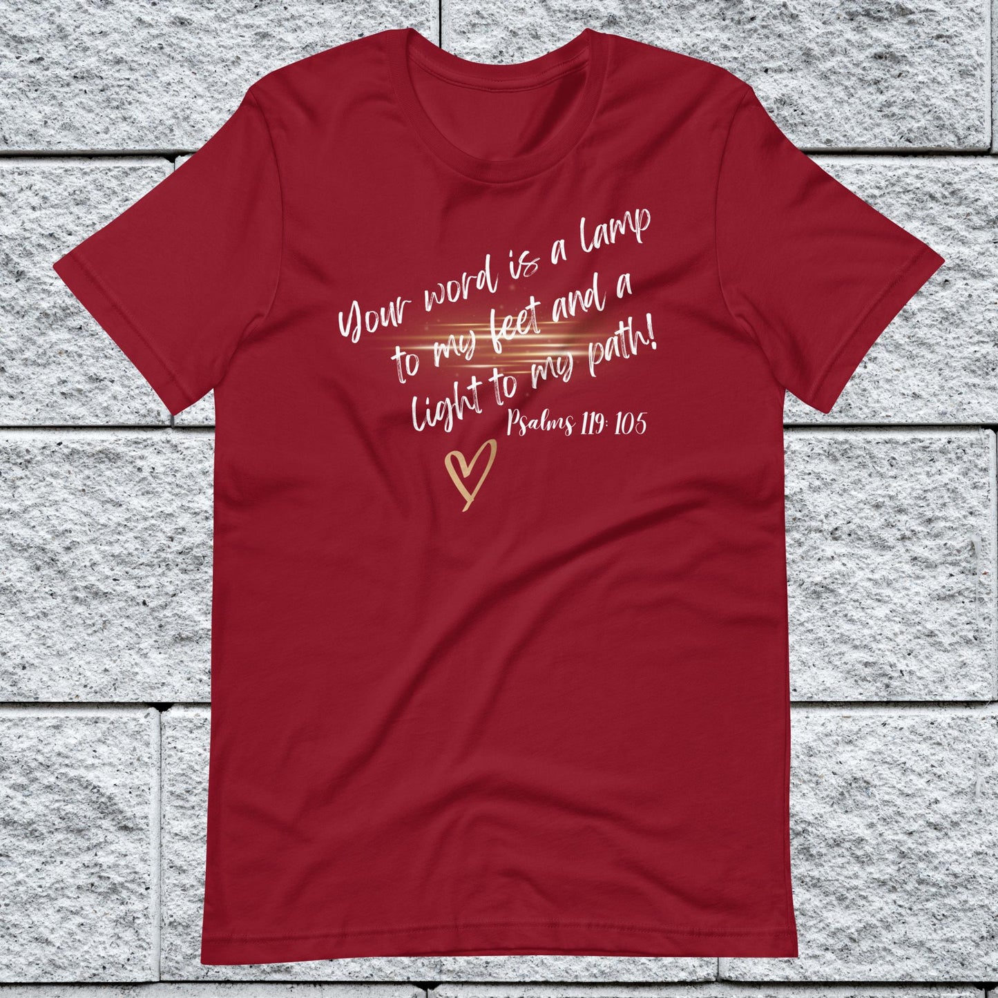 Psalms 119:105 Inspirational Unisex T-shirt
