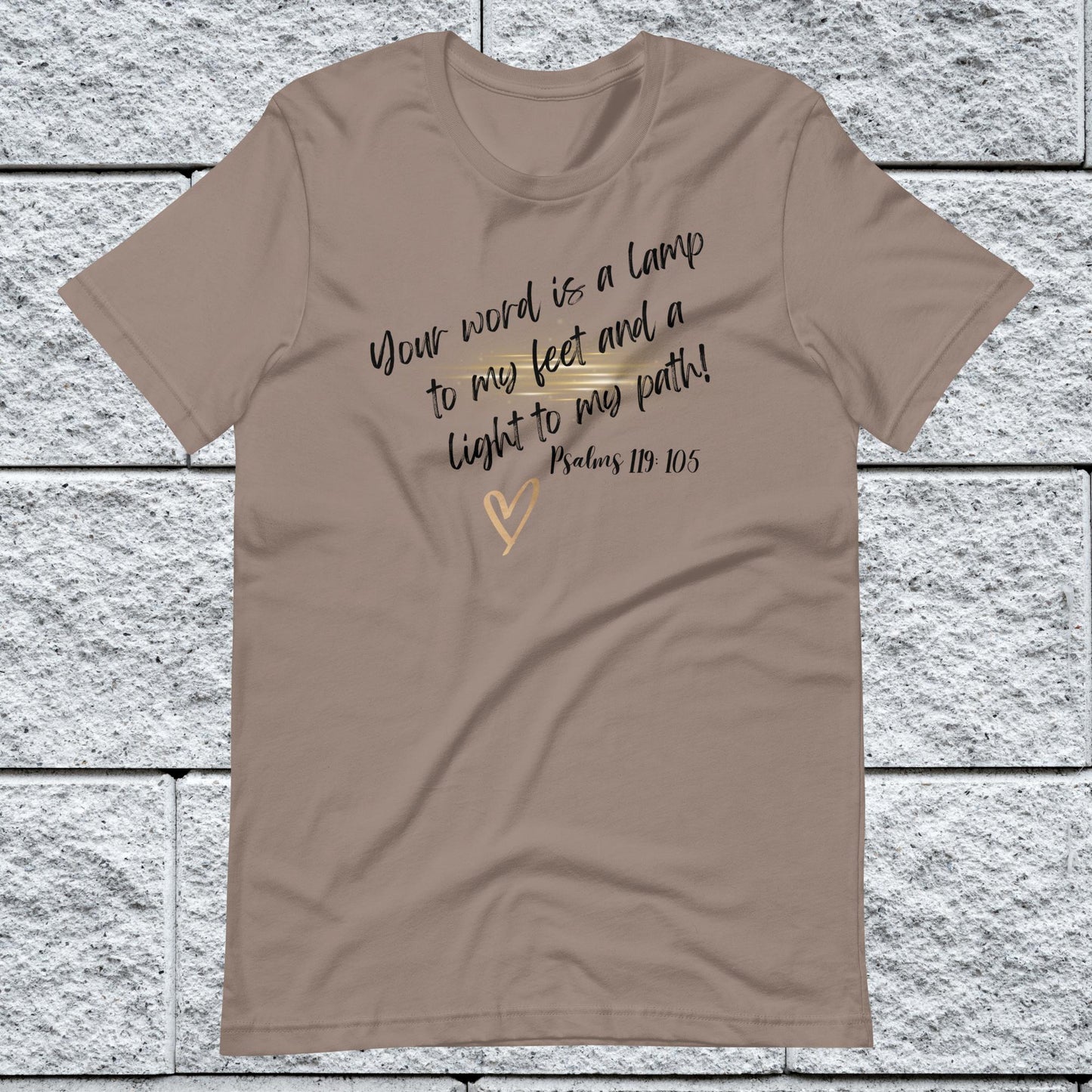 Psalms 119:105 Inspirational Unisex T-shirt