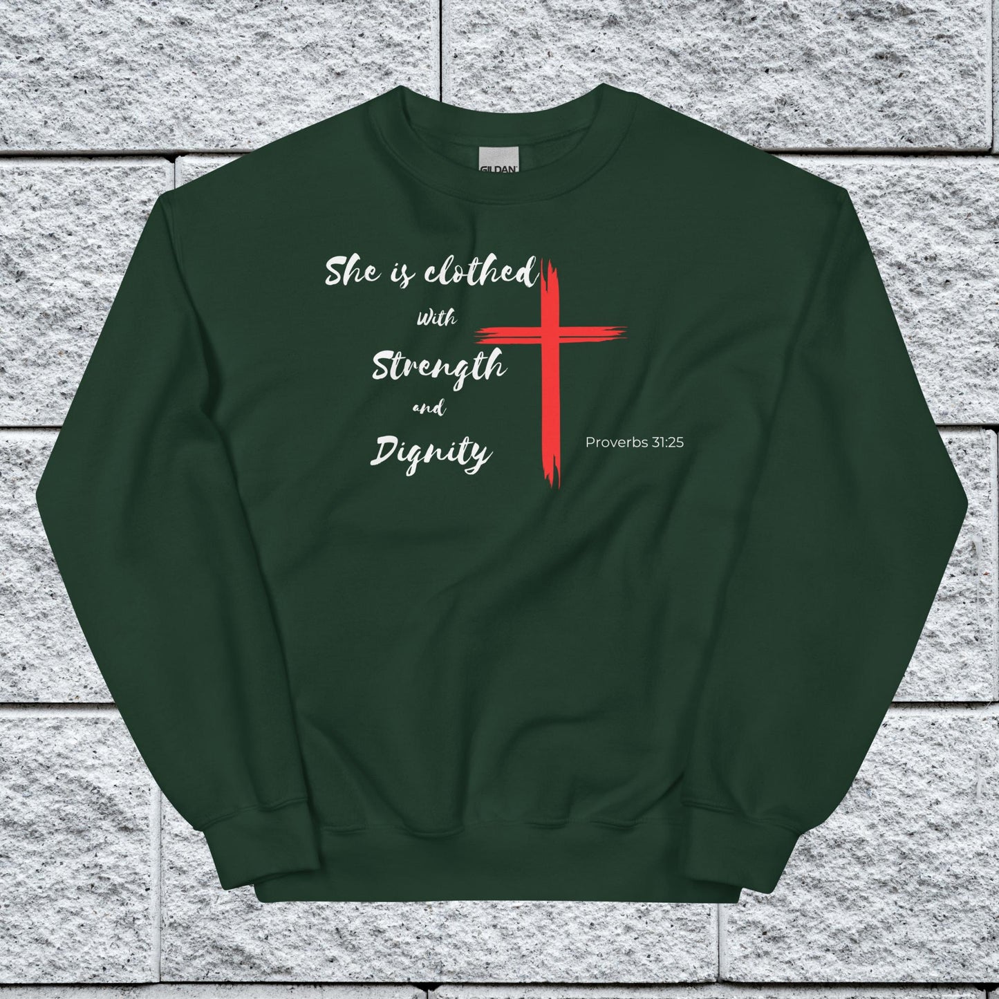 Women's Proverbs 31:25 Inspirational Sweatshirt