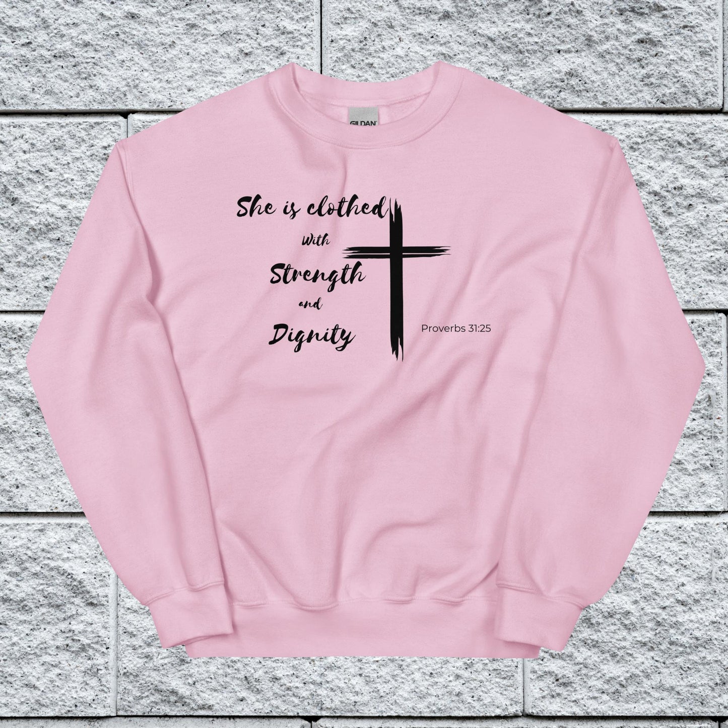 Women's Proverbs 31:25 Inspirational Sweatshirt