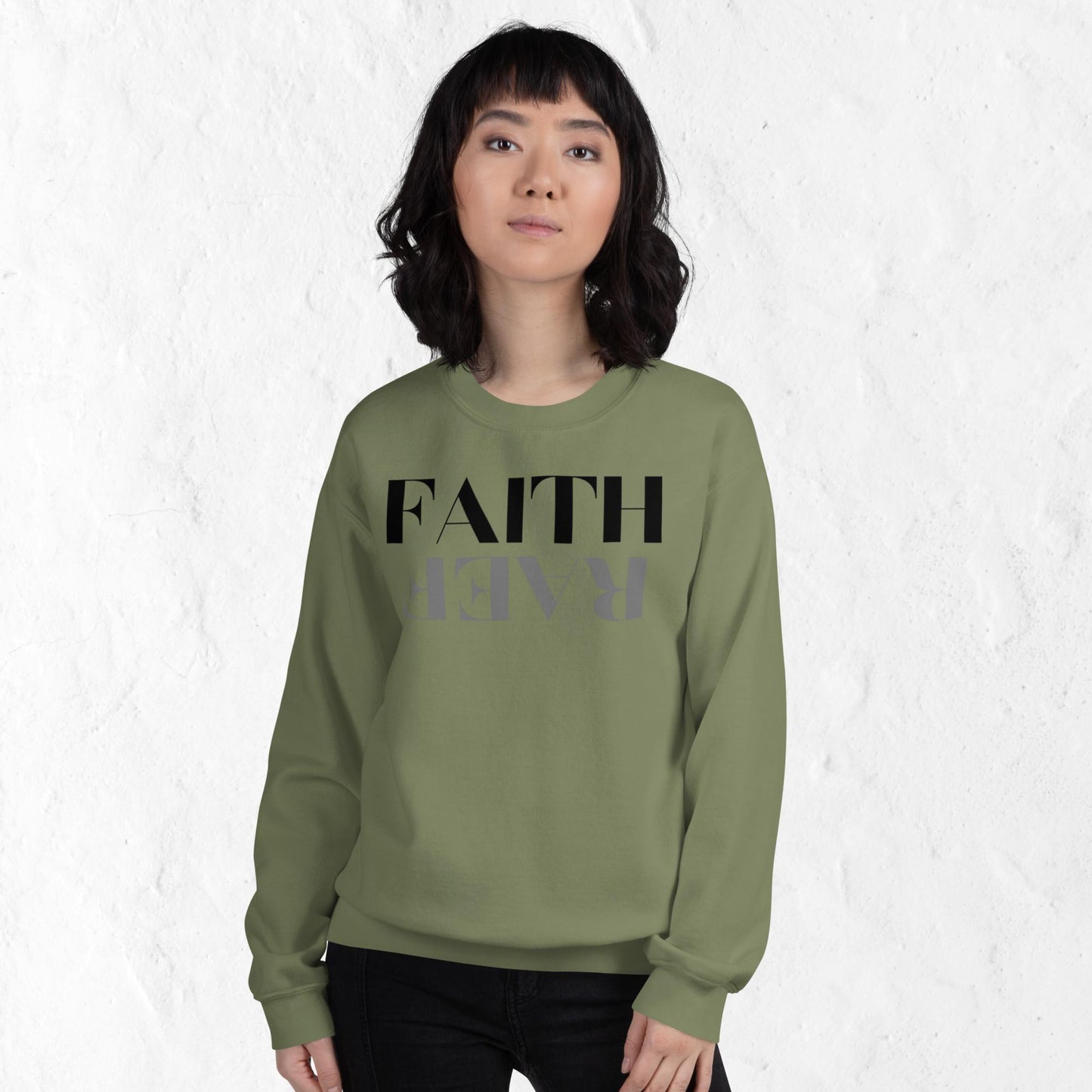 Faith over Fear Inspirational Unisex Sweatshirt