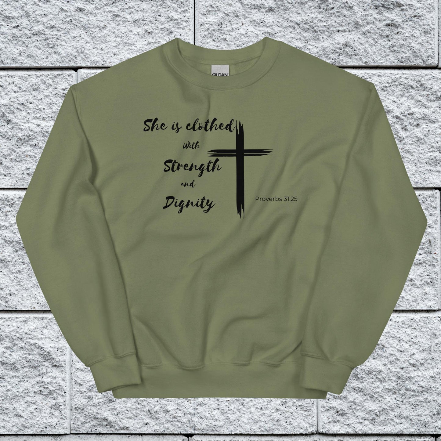 Women's Proverbs 31:25 Inspirational Sweatshirt