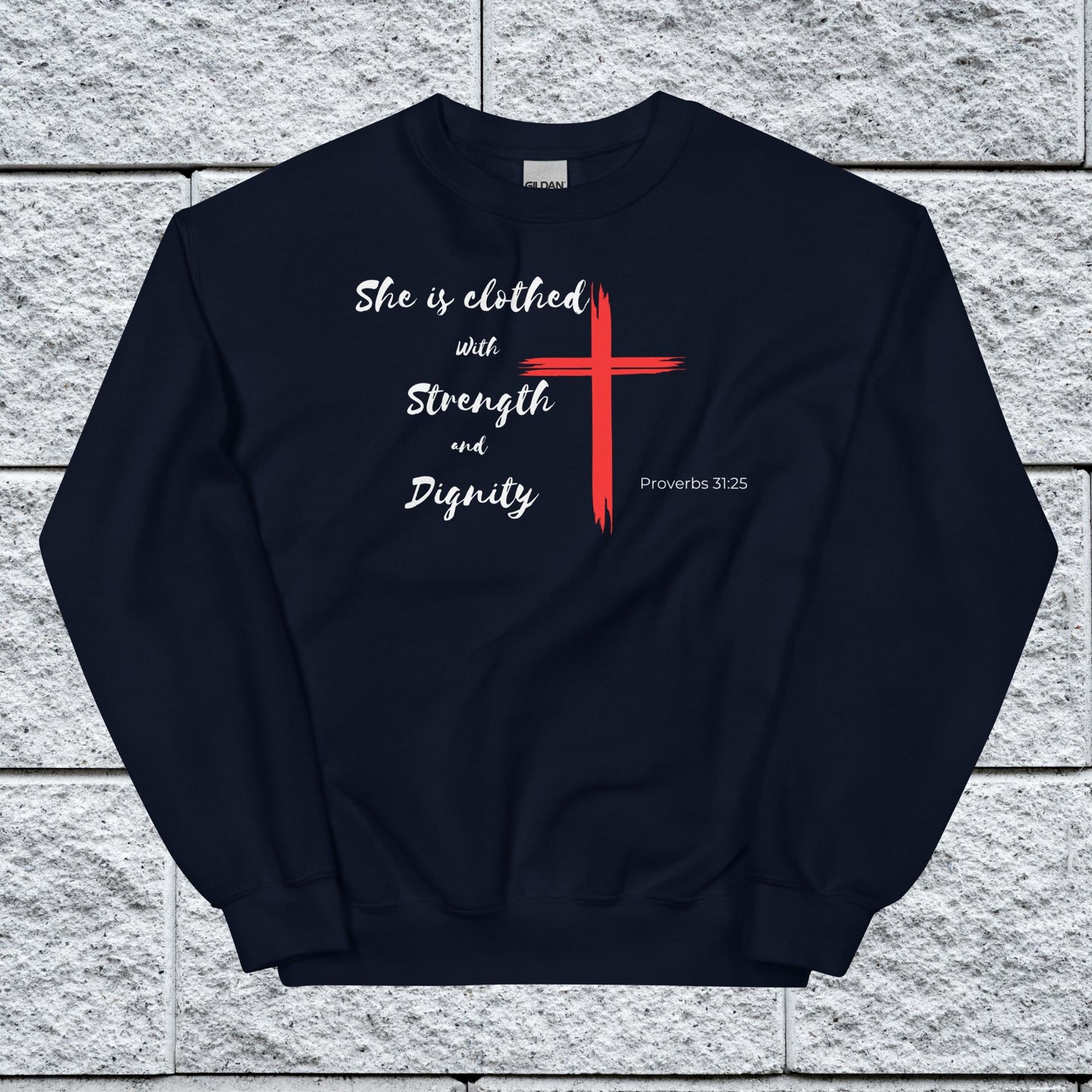 Women's Proverbs 31:25 Inspirational Sweatshirt