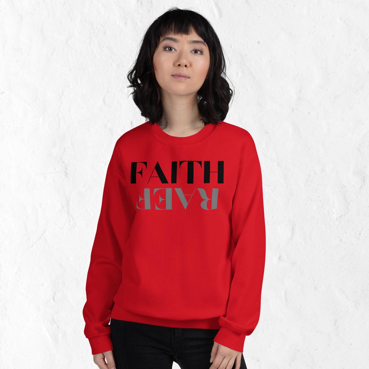Faith over Fear Inspirational Unisex Sweatshirt
