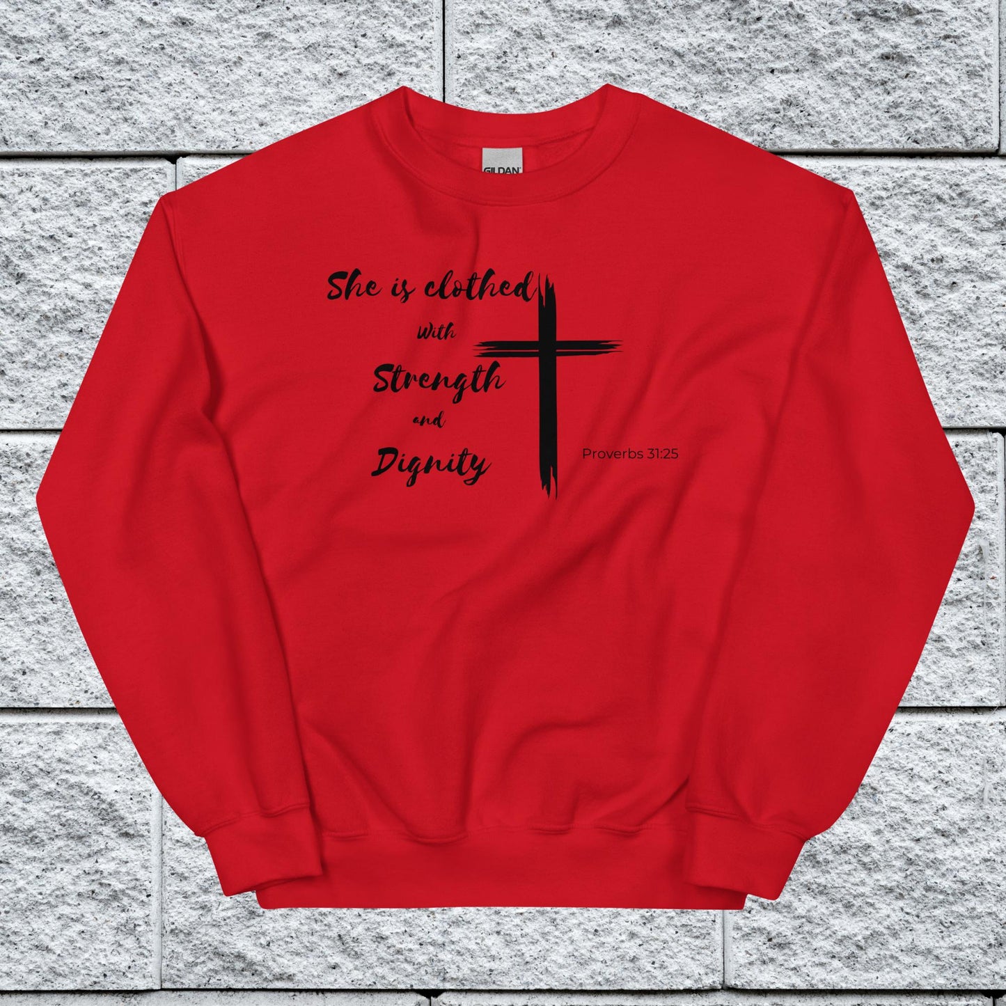 Women's Proverbs 31:25 Inspirational Sweatshirt