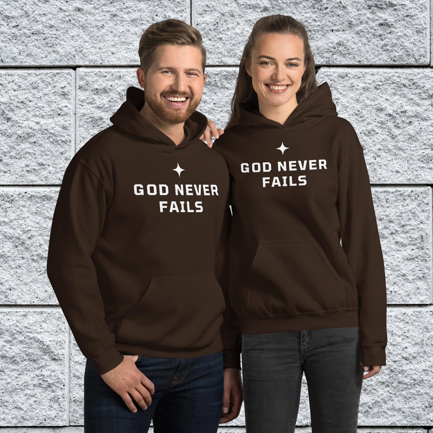 God Never Fails Motivational Unisex Hoodie