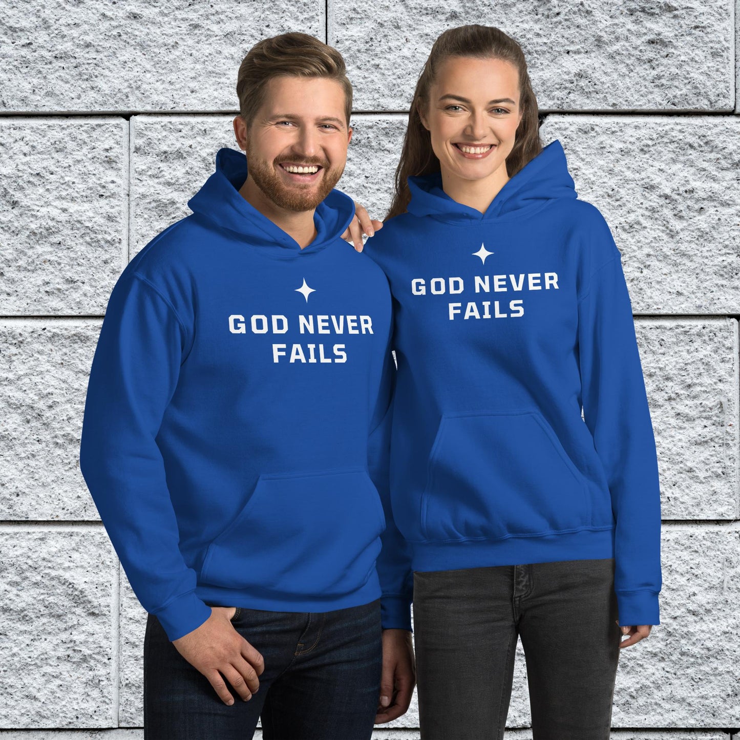 God Never Fails Motivational Unisex Hoodie