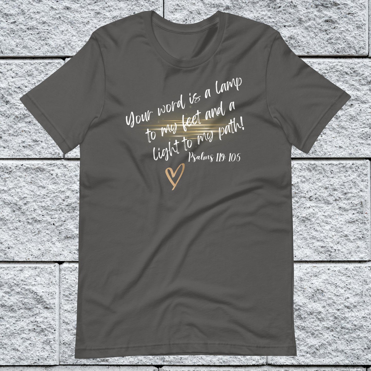 Psalms 119:105 Inspirational Unisex T-shirt