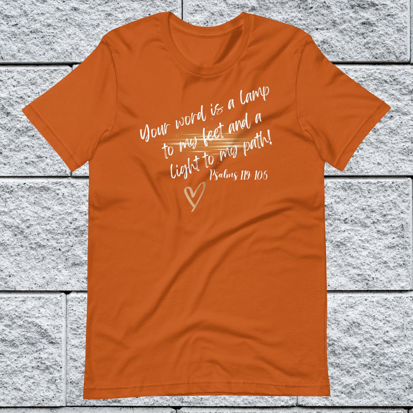 Psalms 119:105 Inspirational Unisex T-shirt