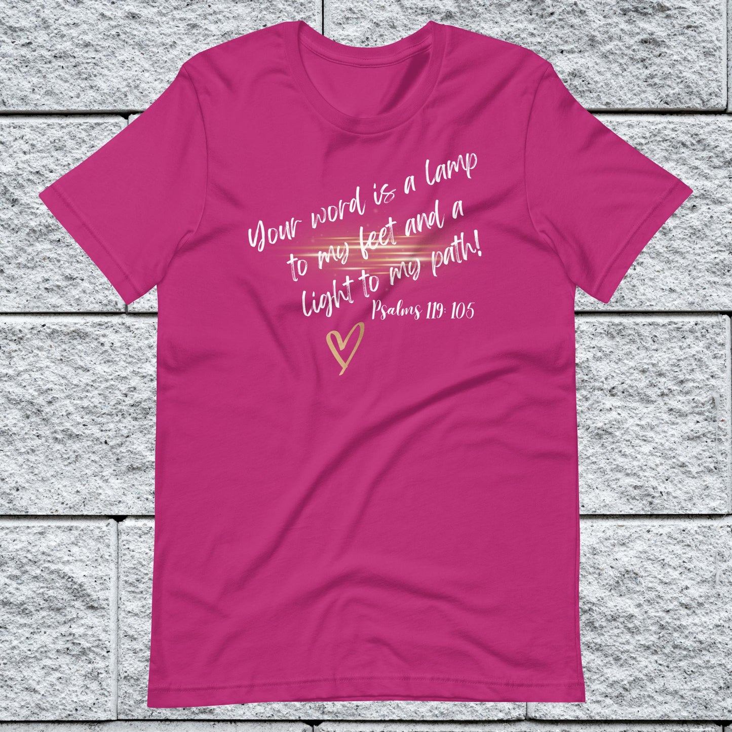 Psalms 119:105 Inspirational Unisex T-shirt