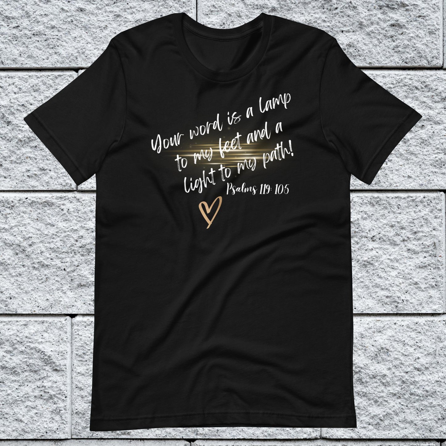 Psalms 119:105 Inspirational Unisex T-shirt