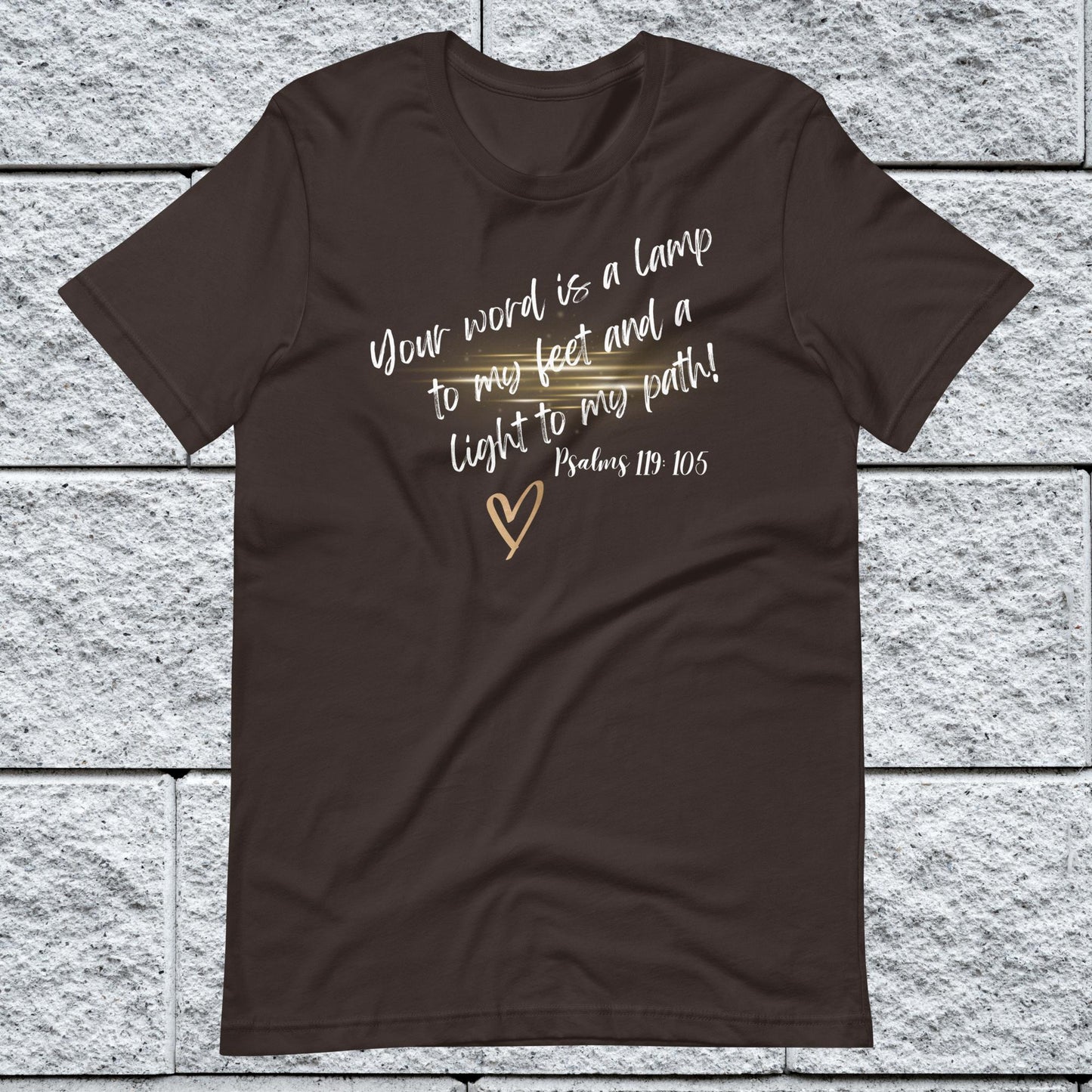 Psalms 119:105 Inspirational Unisex T-shirt
