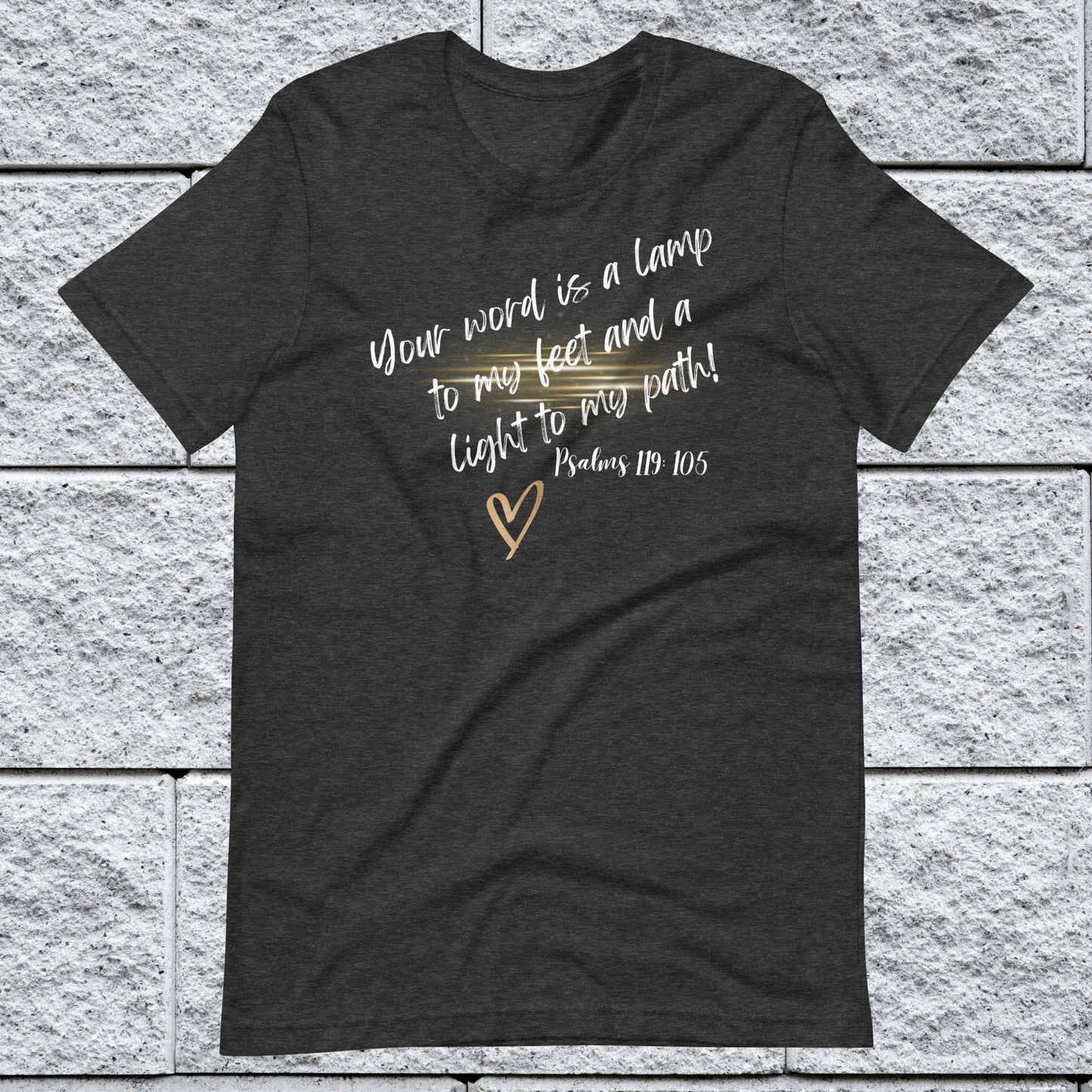 Psalms 119:105 Inspirational Unisex T-shirt
