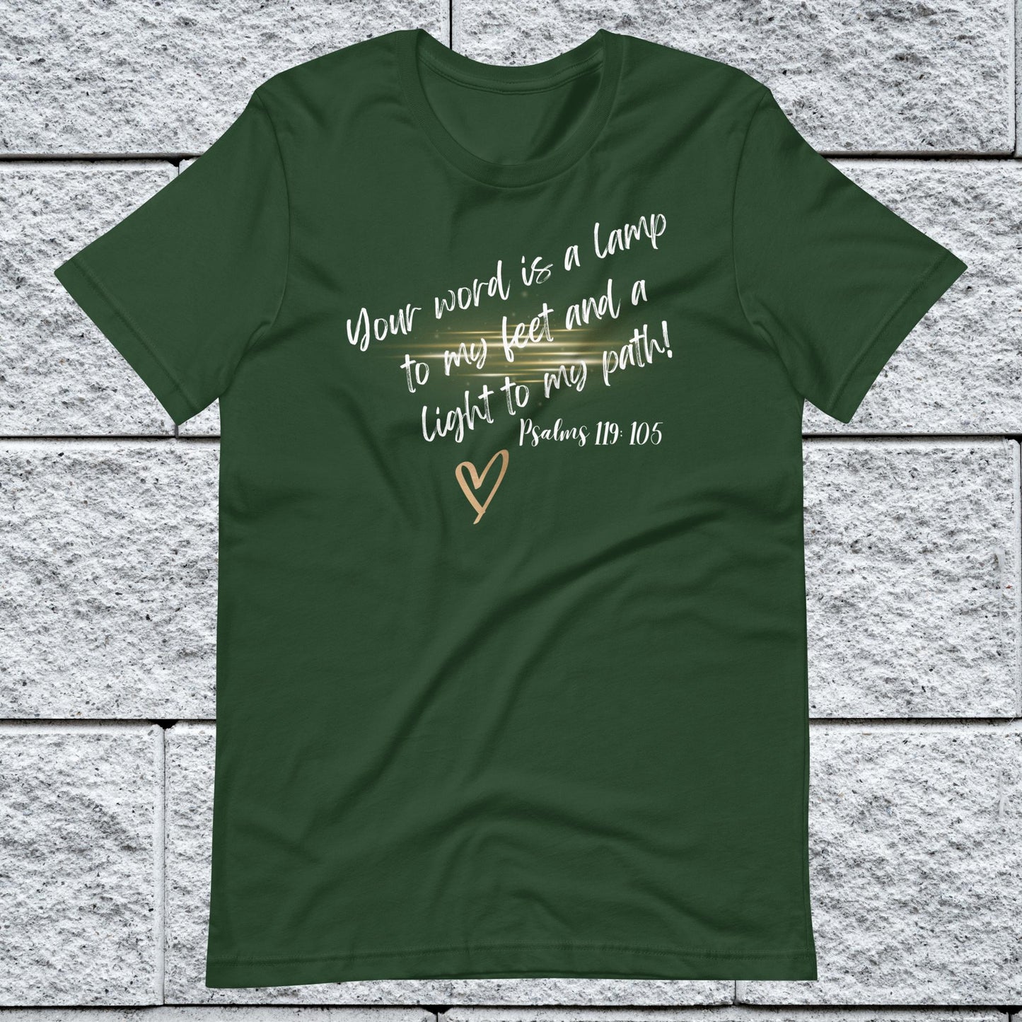 Psalms 119:105 Inspirational Unisex T-shirt