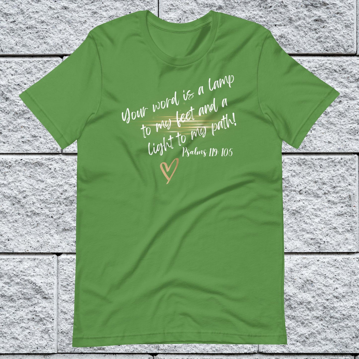 Psalms 119:105 Inspirational Unisex T-shirt