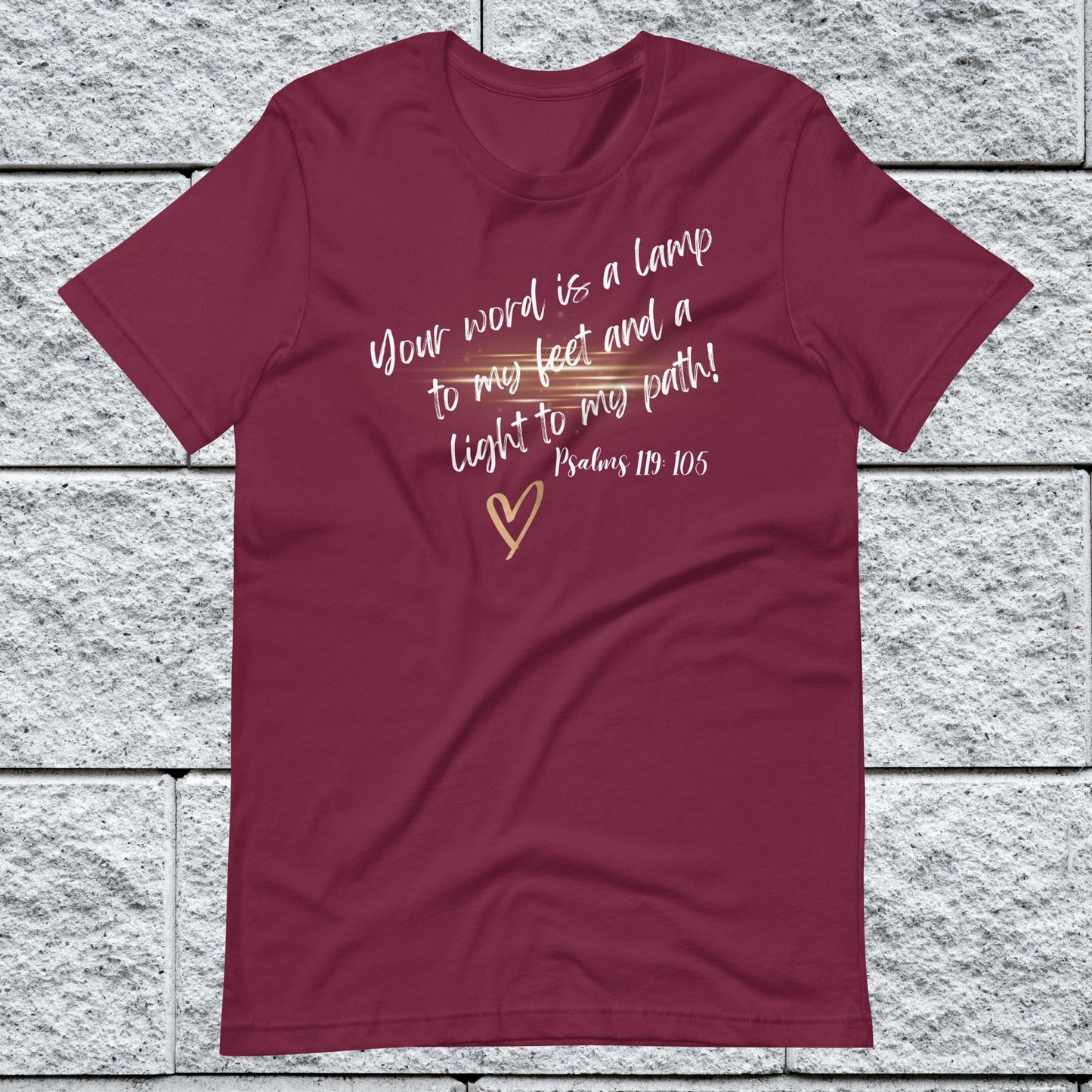 Psalms 119:105 Inspirational Unisex T-shirt