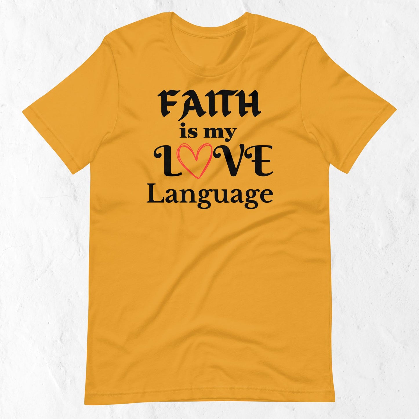 Women's Faith Love Language Inspirational T-shirt