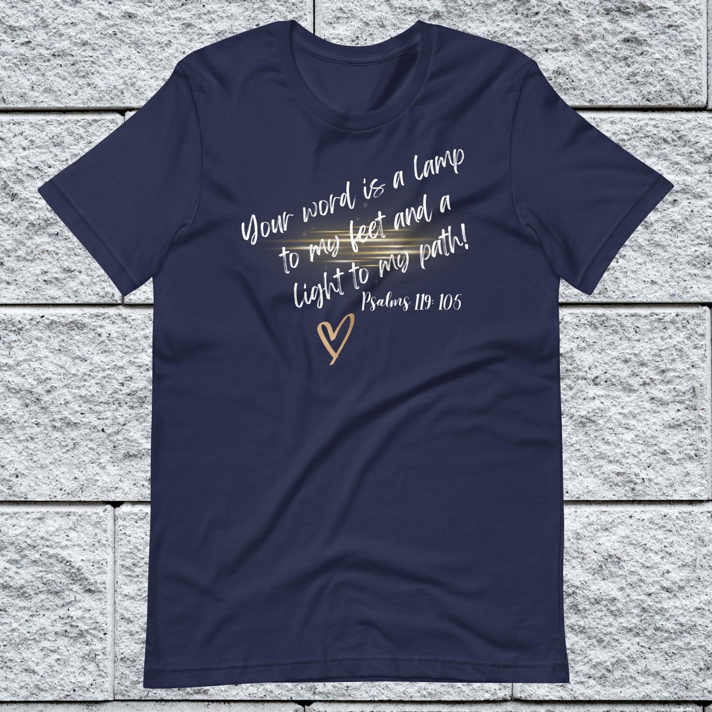 Psalms 119:105 Inspirational Unisex T-shirt