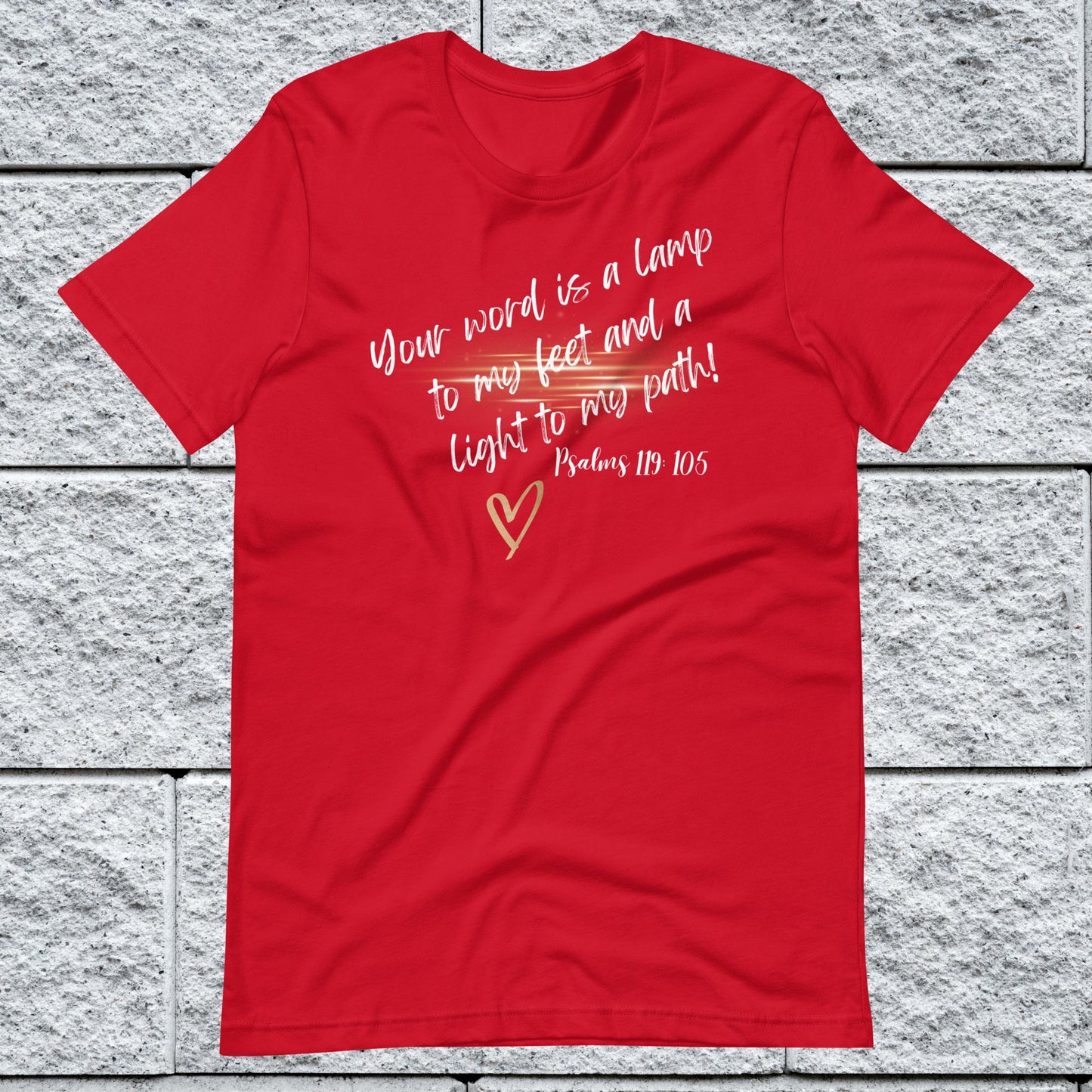Psalms 119:105 Inspirational Unisex T-shirt