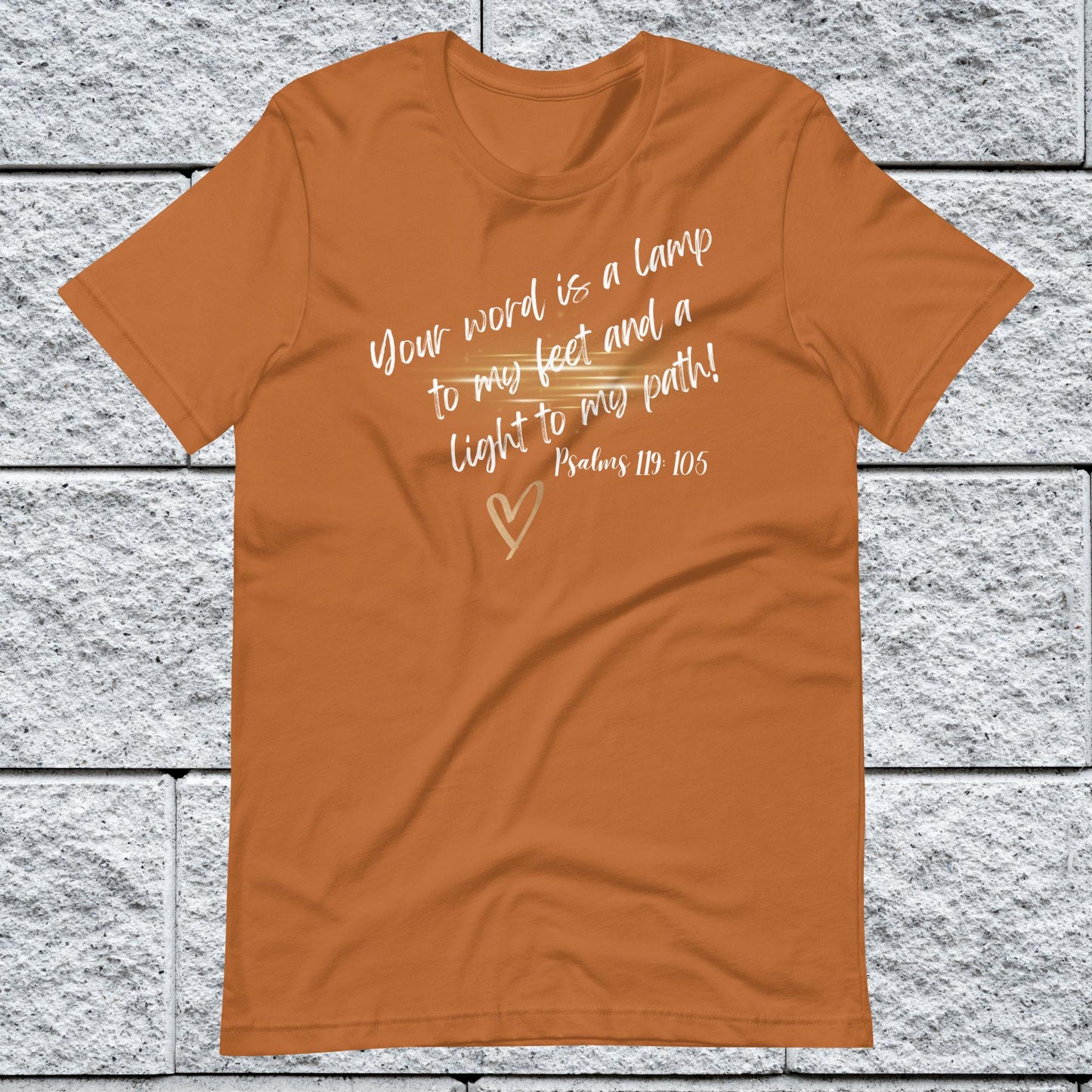 Psalms 119:105 Inspirational Unisex T-shirt