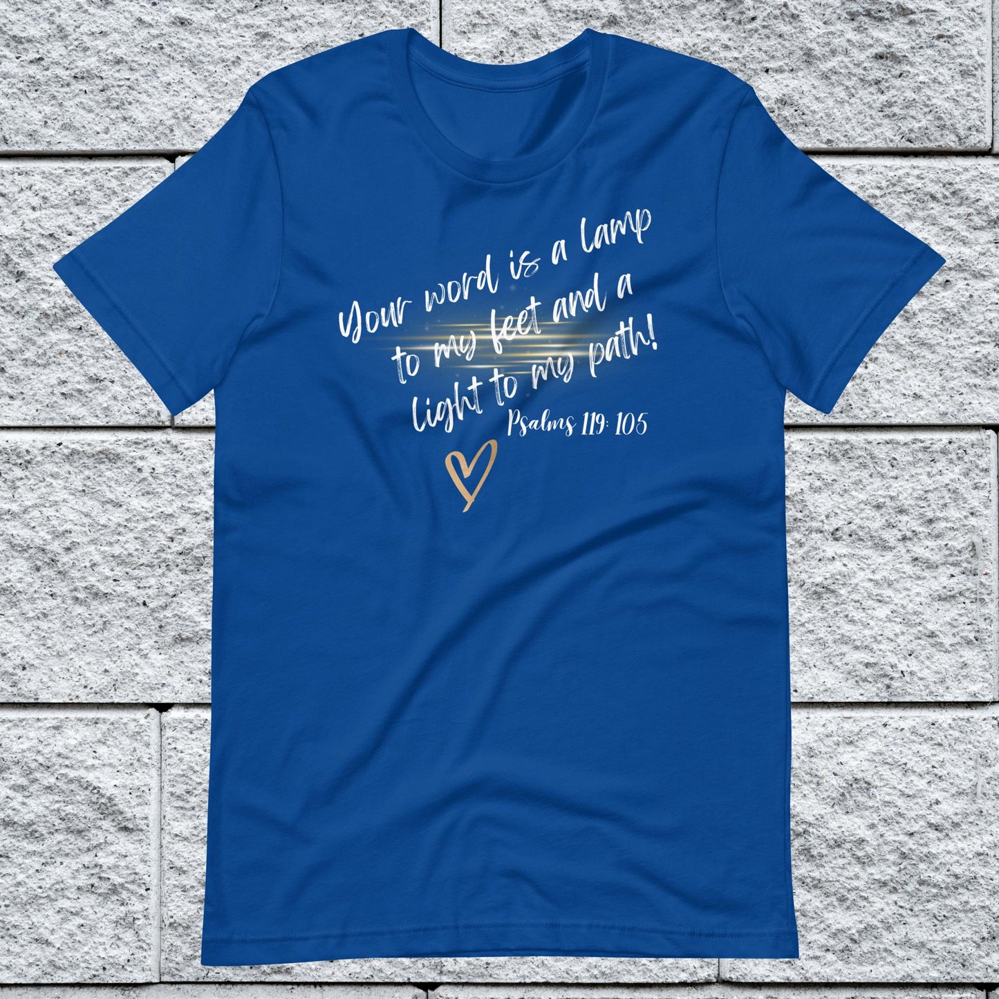 Psalms 119:105 Inspirational Unisex T-shirt