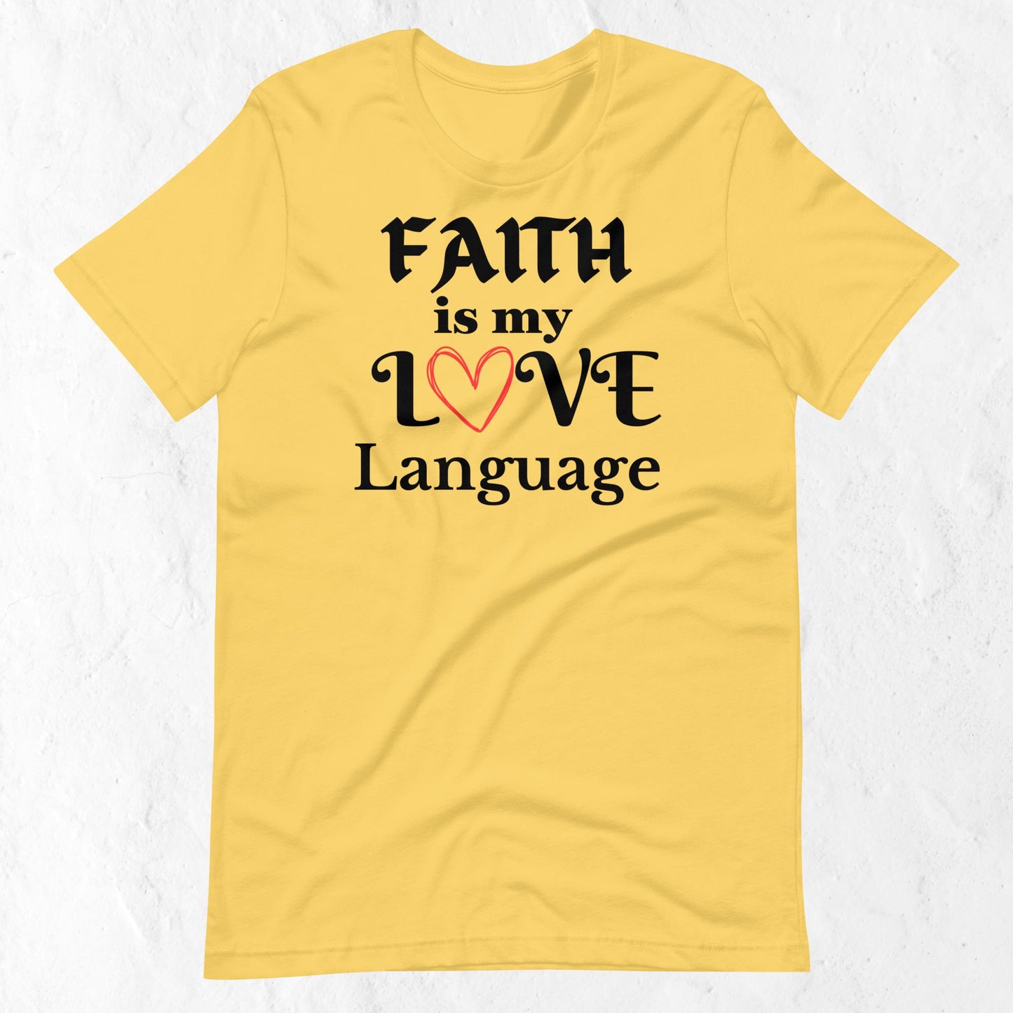 Women's Faith Love Language Inspirational T-shirt