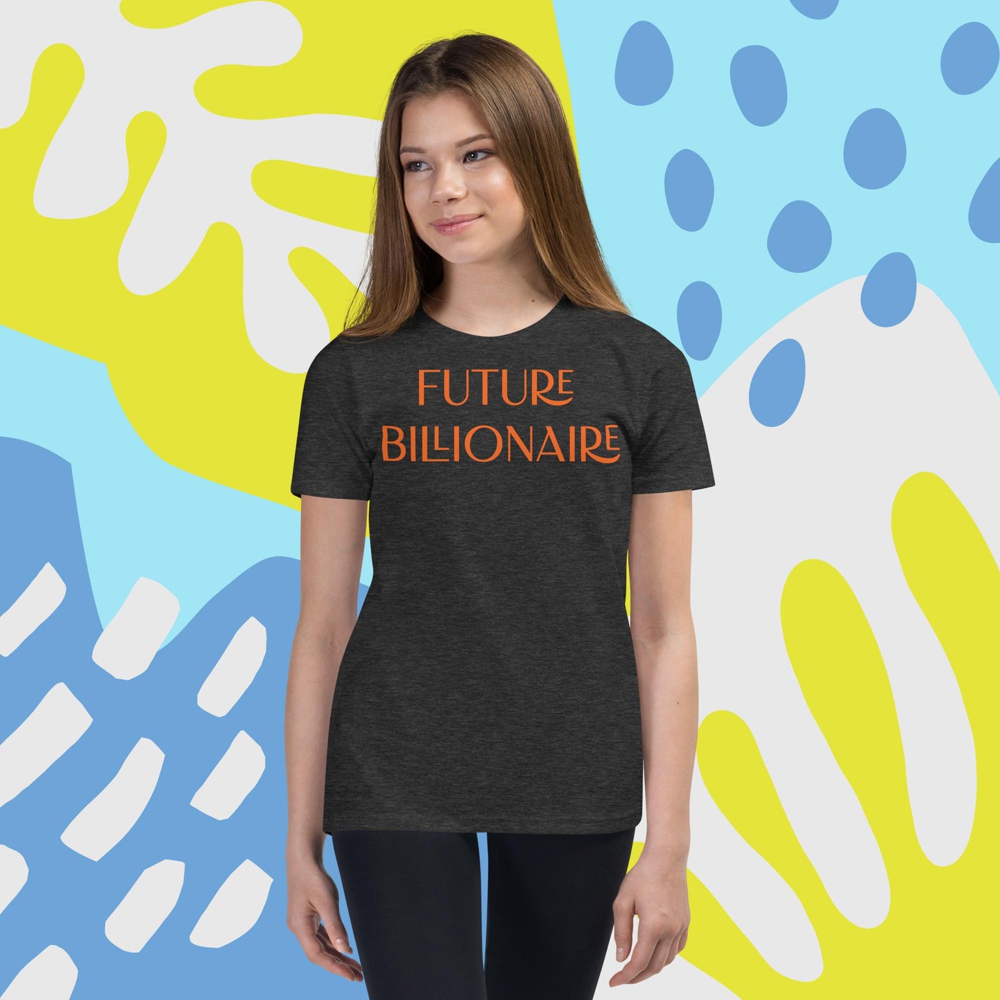 Youth Future Billionaire Affirmative Short Sleeve T-Shirt